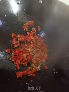 Make Tomato beef corn congee step 7