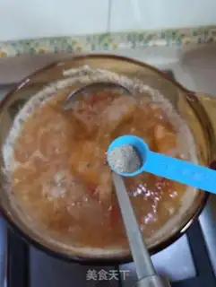 Make Tomato beef corn congee step 10