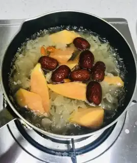 Make Silver ear papaya sugar step 5