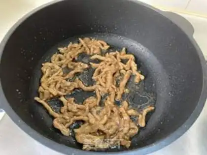 Make Sword bean fried meat step 5