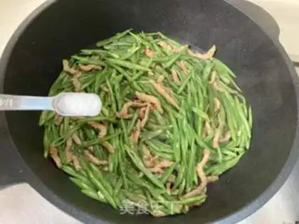 Make Sword bean fried meat step 6