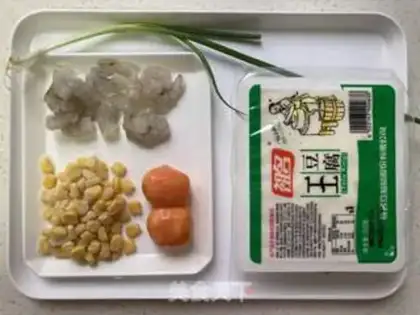 Make Golden shrimp tofu step 0