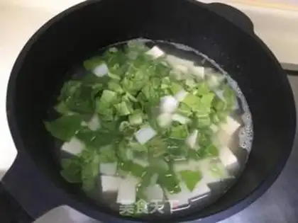 Make Tofu shrimp skin fishball soup step 6