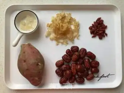 Make The sweet potato silver-eared palm step 0