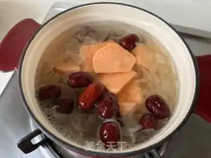 Make The sweet potato silver-eared palm step 7