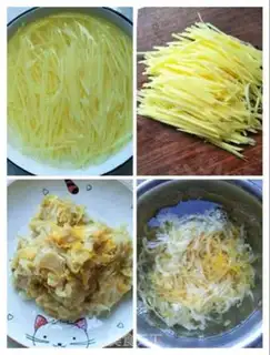 Make Sour potatoes step 1