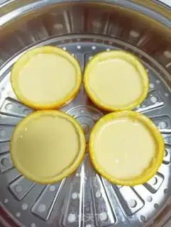 Make Orange pudding step 3