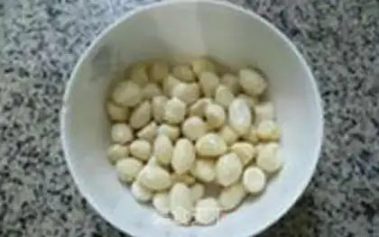 Make Peanut bean rice congee step 6
