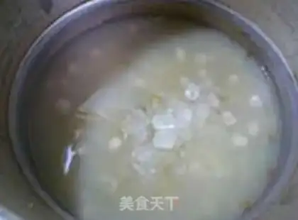 Make Peanut bean rice congee step 14