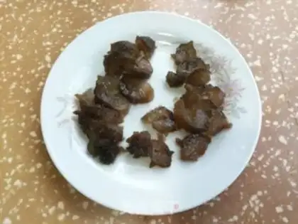 Make Sea cucumber peas steamed eggs step 4