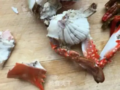 Make Crab with ginger step 2