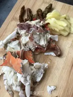Make Crab with ginger step 4