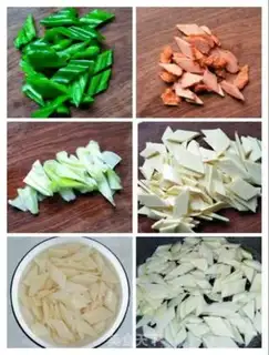 Make Beef green pepper is made white step 1