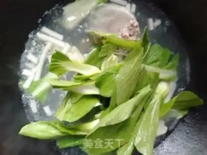 Make Coughfish head meatball soup step 5