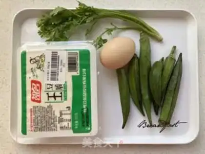 Make Tofu egg soup step 0