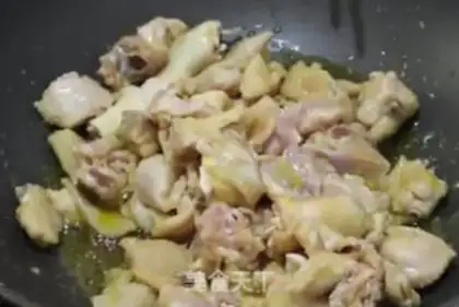 Make Haffle rice chicken step 2