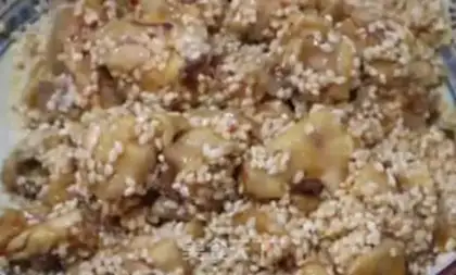 Make Haffle rice chicken step 4
