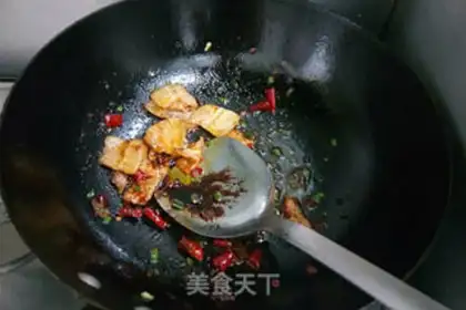 Make Five-flower fried beans step 4