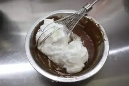 Make Chocolate cream box cake step 7