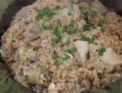 Make Haffle rice chicken step 7