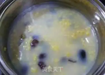 Make Bean corn congee step 4