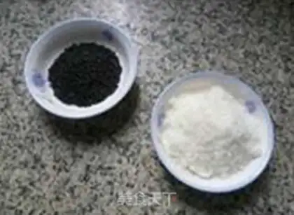 Make Black sesame corn step 1