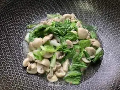 Make Mushrooms, scrawny cabbage step 6