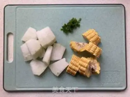 Make Corn melon seaweed soup step 1