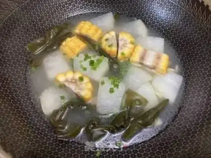 Make Corn melon seaweed soup step 6