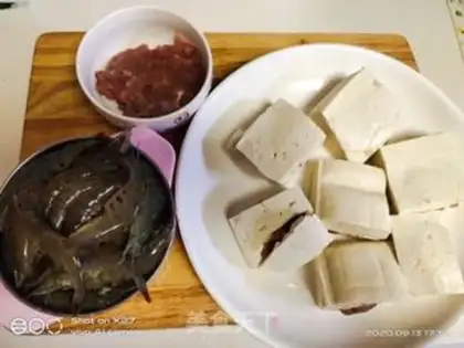 Make Tofu shrimp step 1