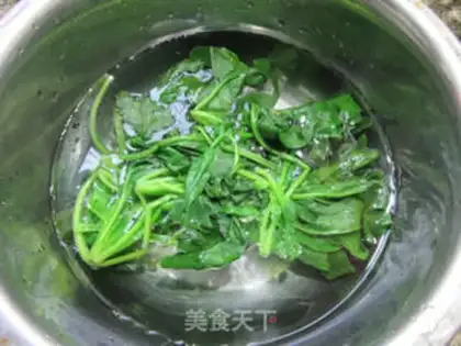 Make Crab stick spinach step 3