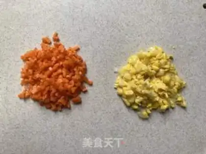 Make Carrot corn shrimp step 1