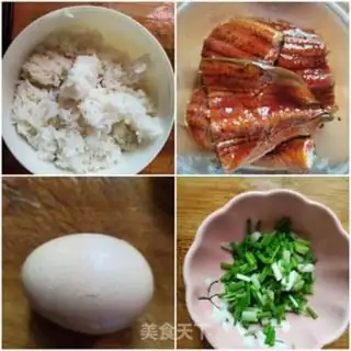 Make Eel egg fried rice step 0
