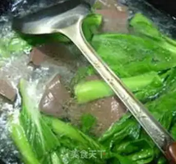 Make Green goose blood fan soup step 7