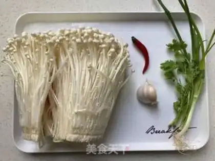 Make Frozen needle mushrooms step 0