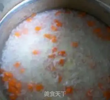 Make Milky carrot rice congee step 8