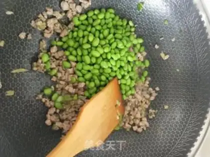 Make Olive gravy curd beans step 4
