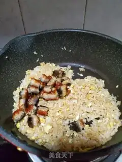 Make Eel egg fried rice step 7