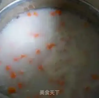 Make Milky carrot rice congee step 10