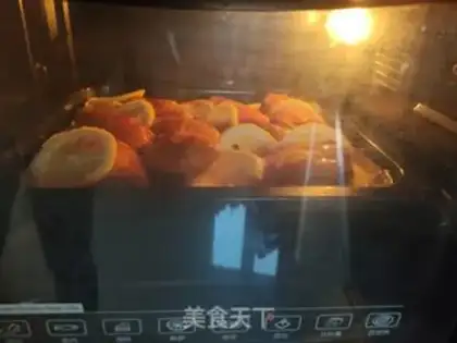 Make Lemon potatoes roast chicken wings step 11