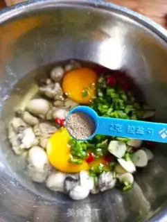 Make Oyster fried eggs step 4