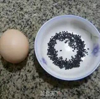 Make Black sesame eggs for cabbage step 1