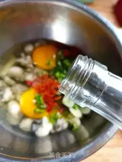 Make Oyster fried eggs step 7