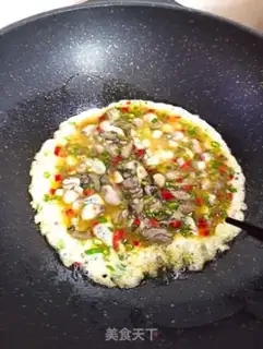 Make Oyster fried eggs step 10