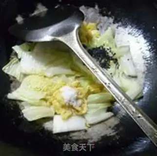 Make Black sesame eggs for cabbage step 8