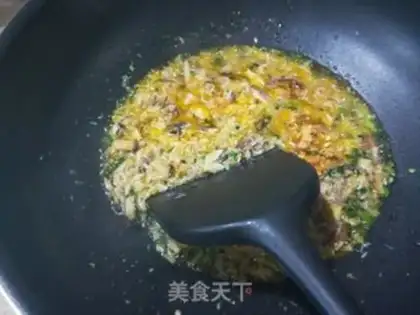 Make Crab egg fried rice step 5