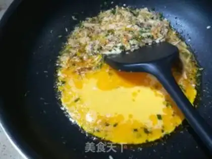 Make Crab egg fried rice step 6