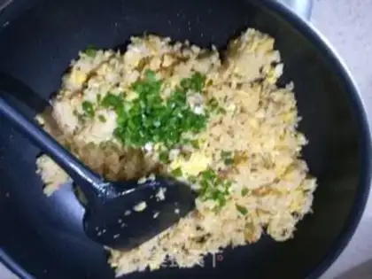 Make Crab egg fried rice step 11