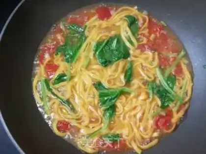 Make Spinach carrot noodles step 19