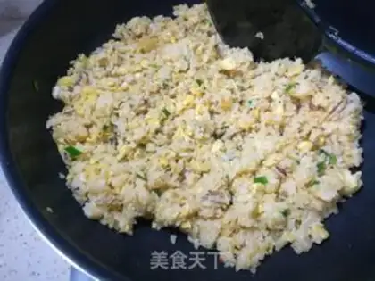Make Crab egg fried rice step 12